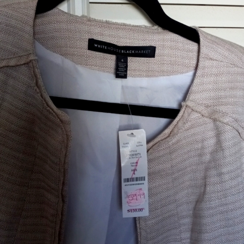 Size 4 white house market jacket